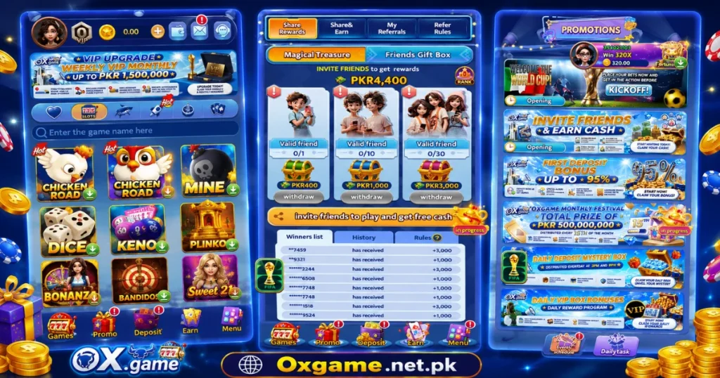 Ox Game Bonuses and rewards