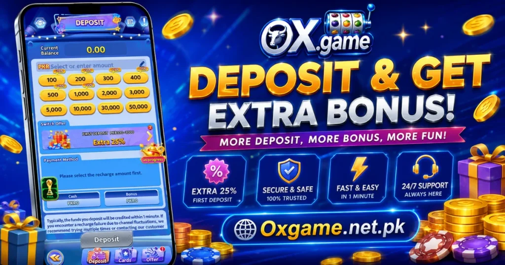 Ox Game Deposit method