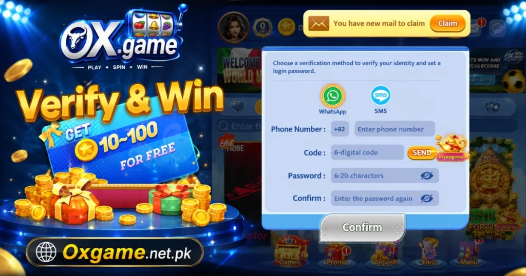 Ox Game Register process