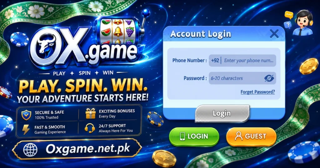 Ox Game login process